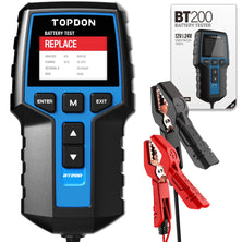 TOPDON Car Battery Tester BT200, 12V/24V Battery Tester 100-2000CCA, with Battery Cranking Charging Tests, for Cars Motorcycles Boats SUVs Trucks, for Both Professionals and DIYers B08LGZQ2N7  632111336602