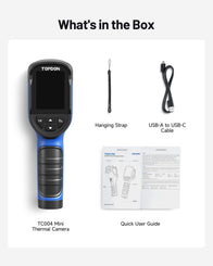 TOPDON Thermal Imaging Camera TC004 Mini, 240x240 IR Resolution, 15H Battery Life, -20°C to 450°C, 25Hz, Thermal Camera Handheld for Home Maintenance, Leak Inspection, HVAC Inspection